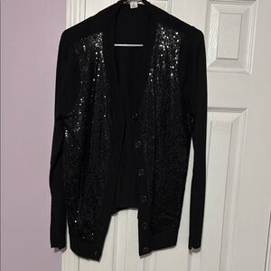 Liz Claiborne Black Cardigan Sweater